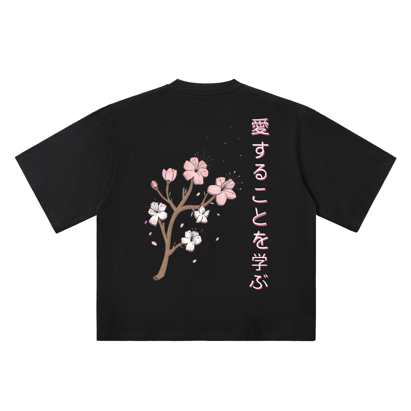 LEARN TO LOVE BLOSSOM EDITION - Oversized Drop Shoulder T-Shirt