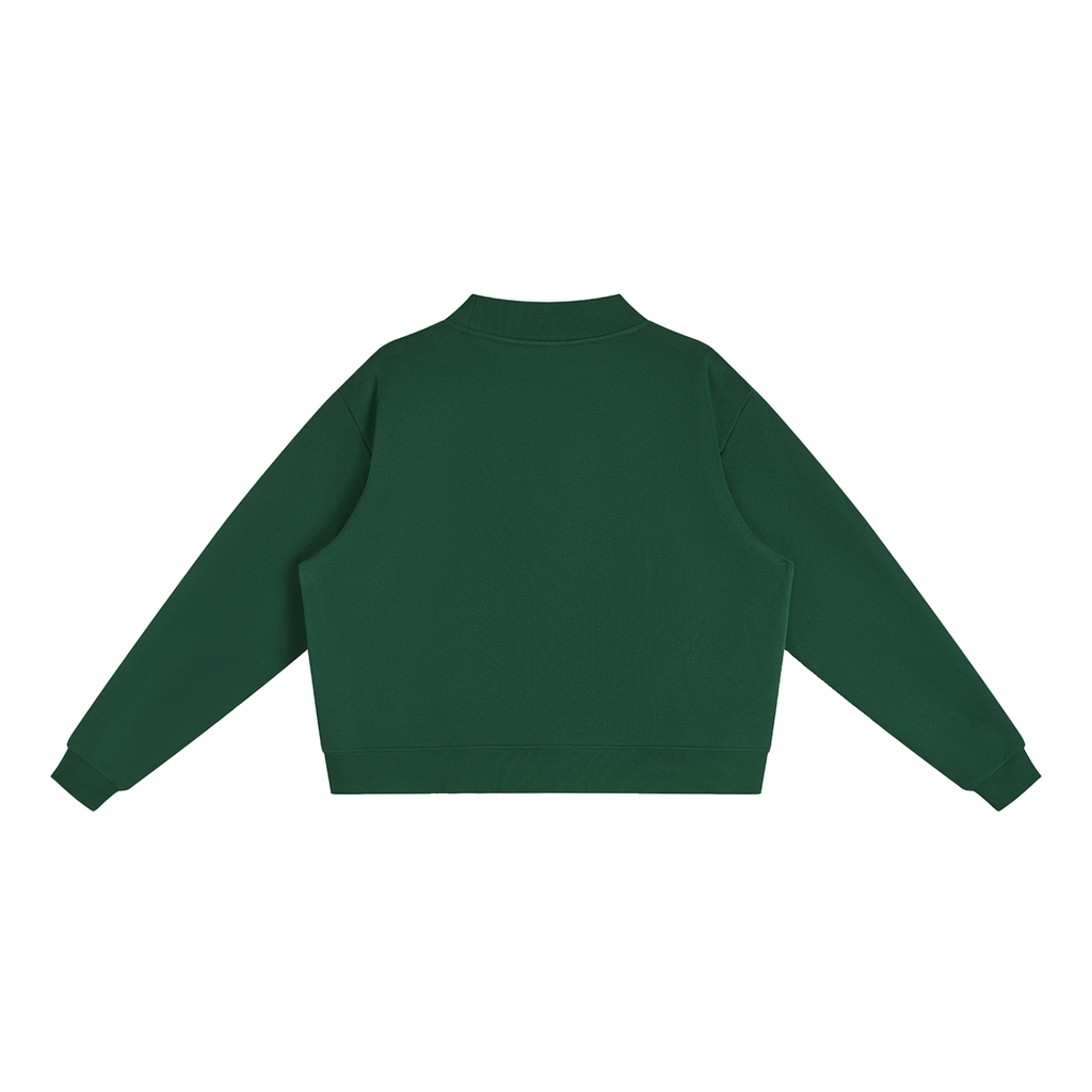 EEPY DOG | Essential Fleece Mock-Neck Crew Sweatshirt