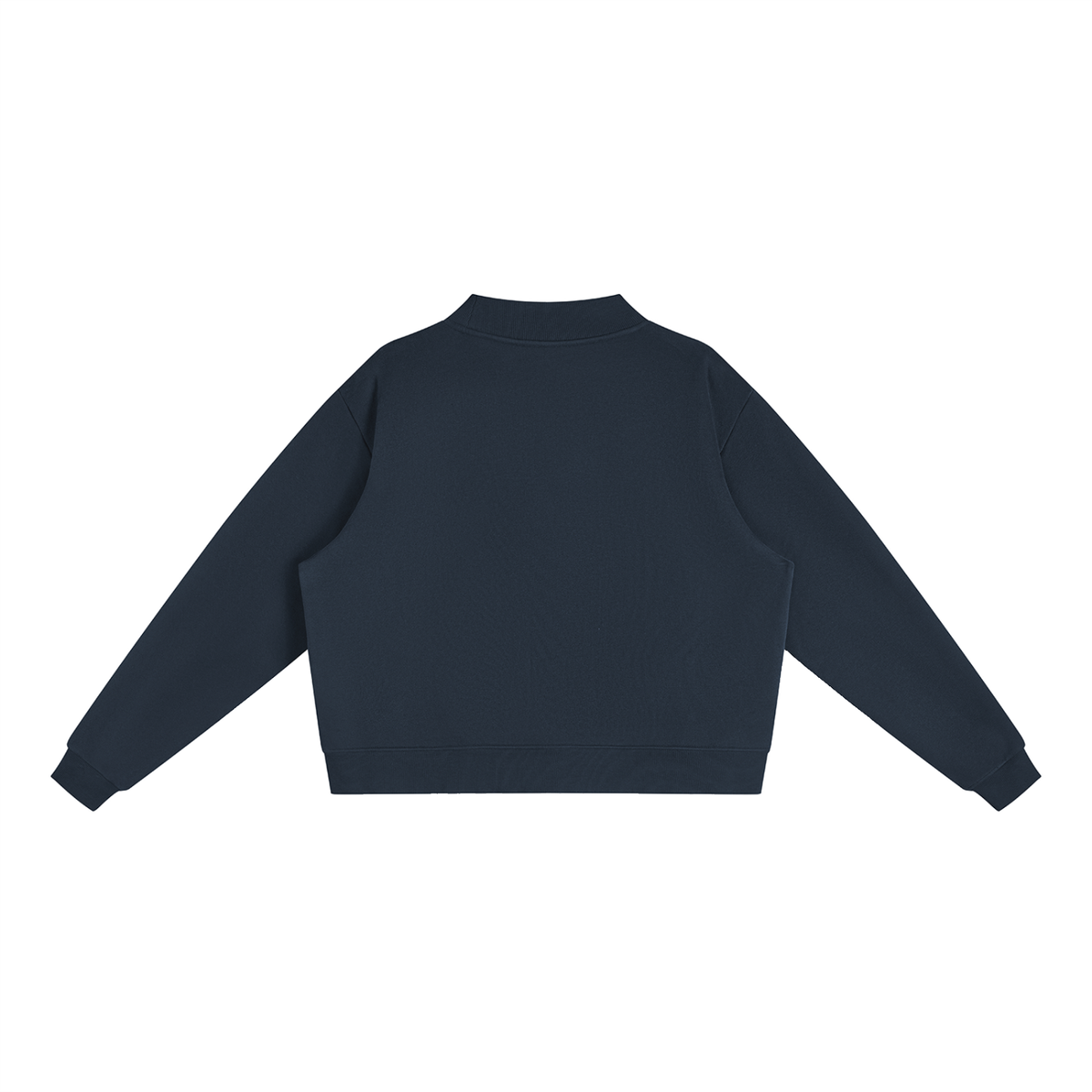 EEPY DOG | Essential Fleece Mock-Neck Crew Sweatshirt