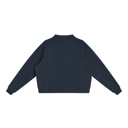 EEPY DOG | Essential Fleece Mock-Neck Crew Sweatshirt
