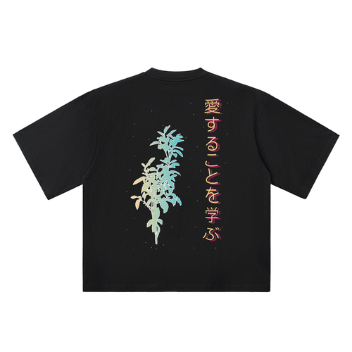 LEARN TO LOVE  - Oversized Drop Shoulder T-Shirt