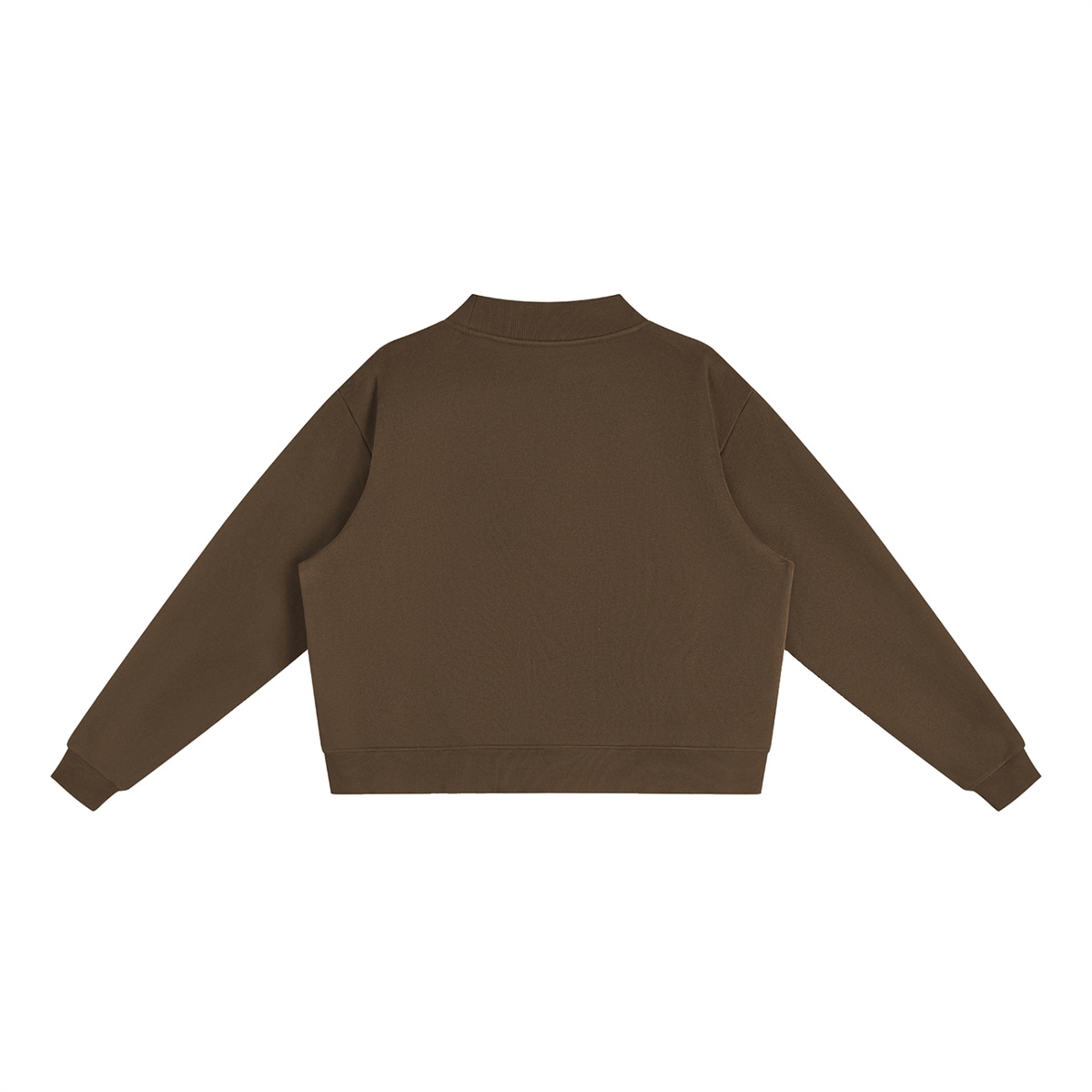 EEPY DOG | Essential Fleece Mock-Neck Crew Sweatshirt